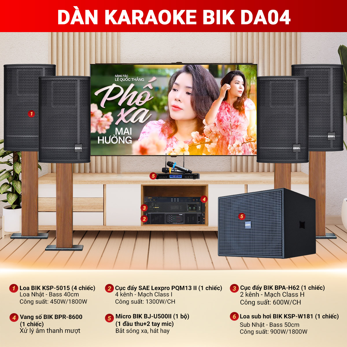 D&agrave;n karaoke BIK DA04