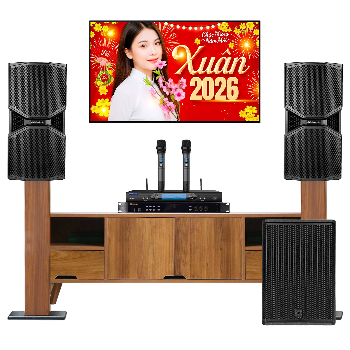 Dàn karaoke gia đình cao cấp dBTechnologies 04 (Opera Reevo 212, BIK BPR-5800, RCF 705-AS MK3, Baiervires BS9800) - Hình 2