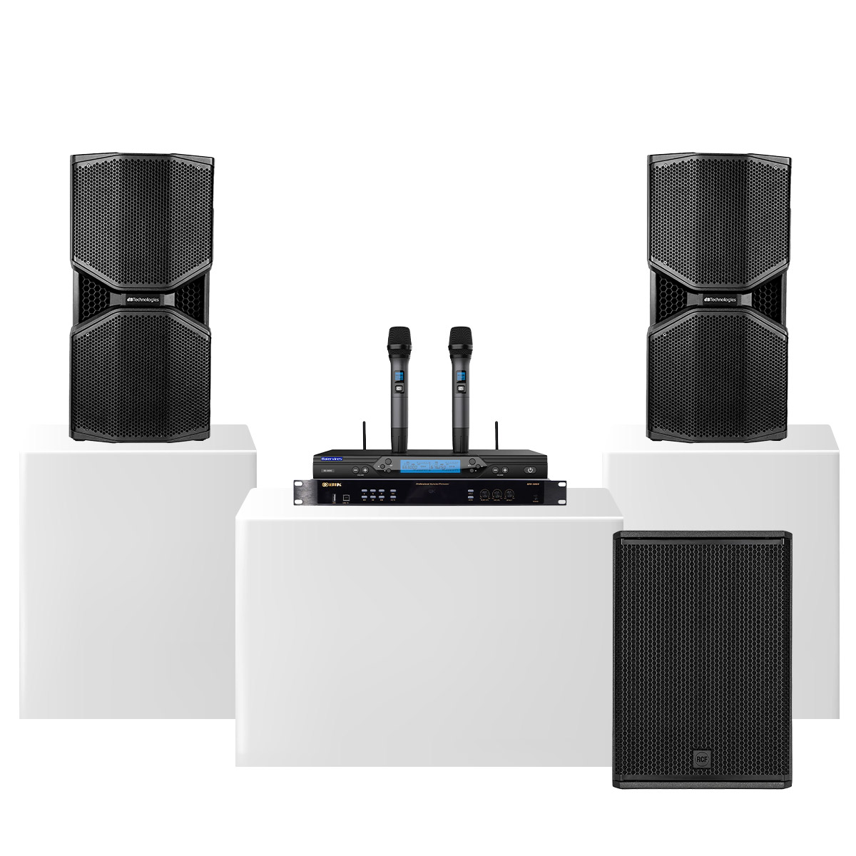 Dàn karaoke gia đình cao cấp dBTechnologies 04 (Opera Reevo 212, BIK BPR-5800, RCF 705-AS MK3, Baiervires BS9800)