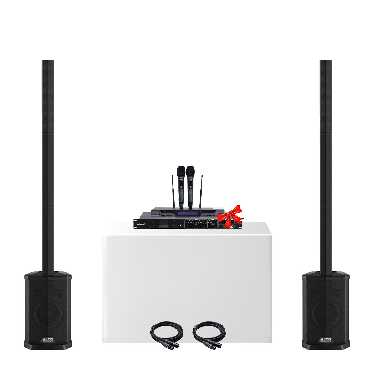Combo loa cột Alto TS108C New 2025-01 (Alto TS108C, Bksound DSP 9000 Plus, Bksound M200)