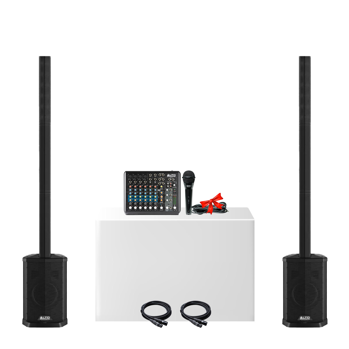 Combo loa cột Alto TS108C New 2025-03 (Alto TS108C, Alto TrueMix 800FX, BIK Pro 8X)