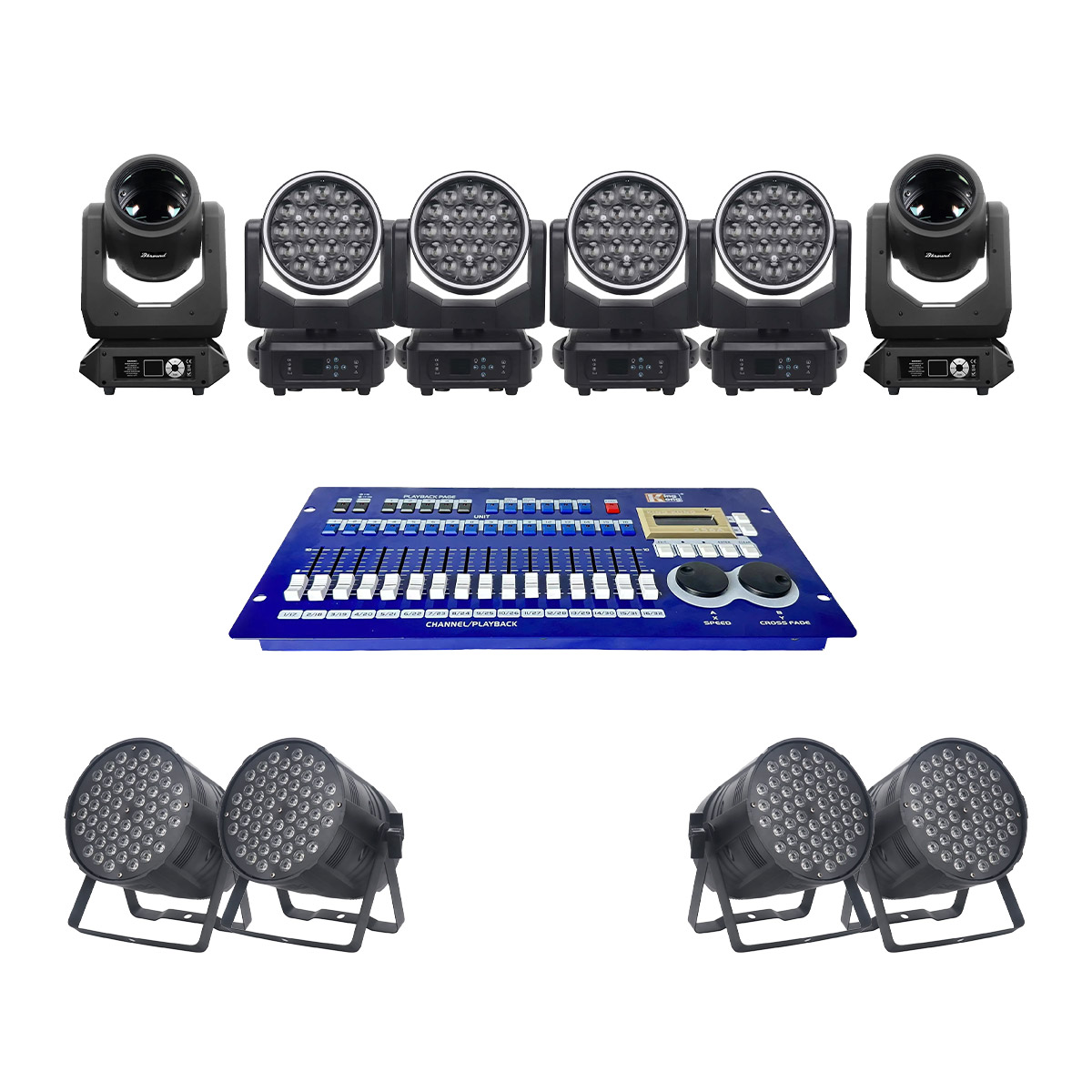 Combo Đèn Ánh Sáng sân khấu, sự kiện, đám cưới 07