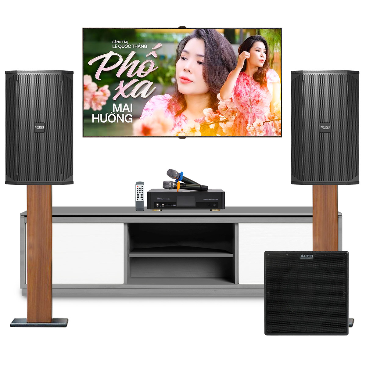 Dàn karaoke Denon Nhật 26 (Denon DN-510, BKSound DKA 6500, Alto TX12S)