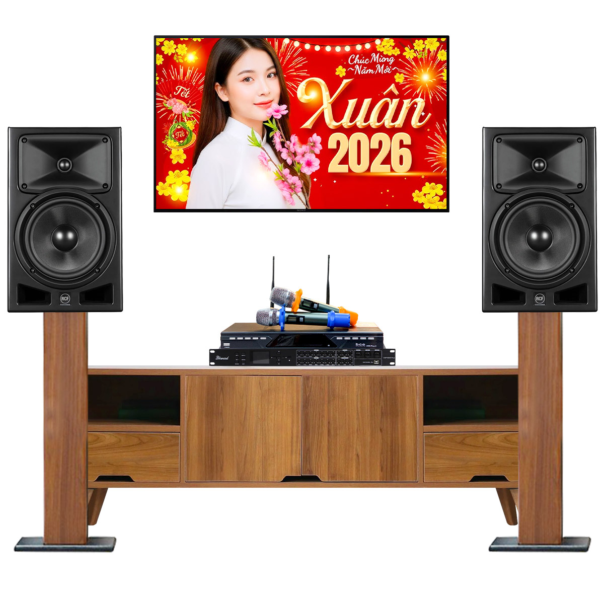 Dàn Karaoke Gia Đình, Chung Cư RCF 04 (RCF Ayra Pro8,Bksound DSP 9000 Plus, BCE U900 Plus X)