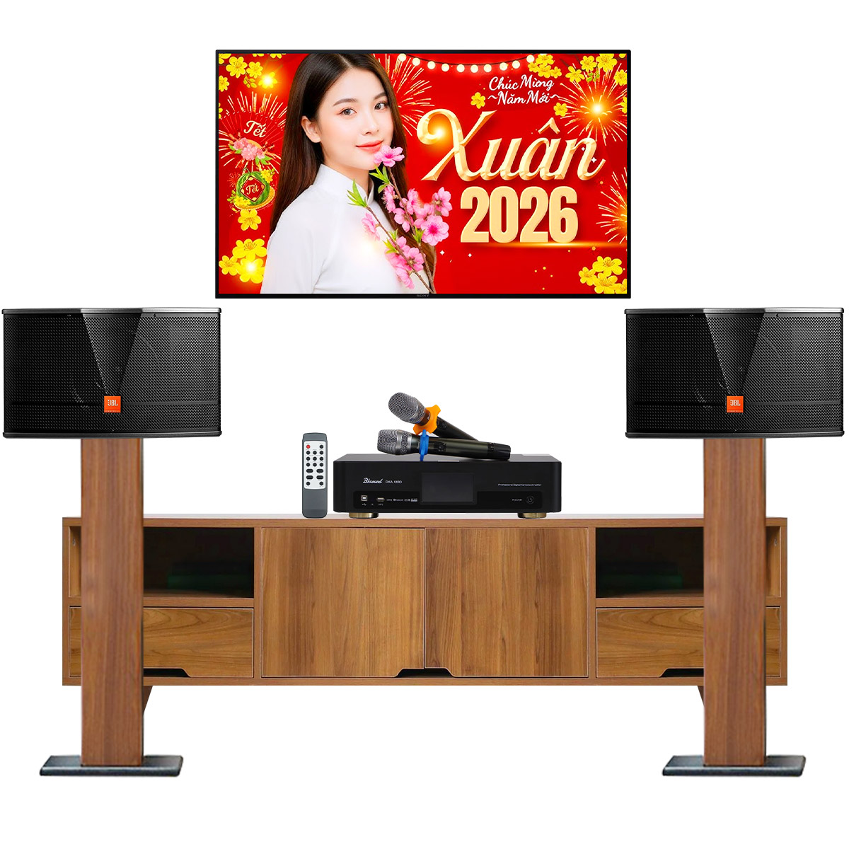 Dàn karaoke gia đình JBL 43 (JBL CV1852T, BKSound DKA 5500)