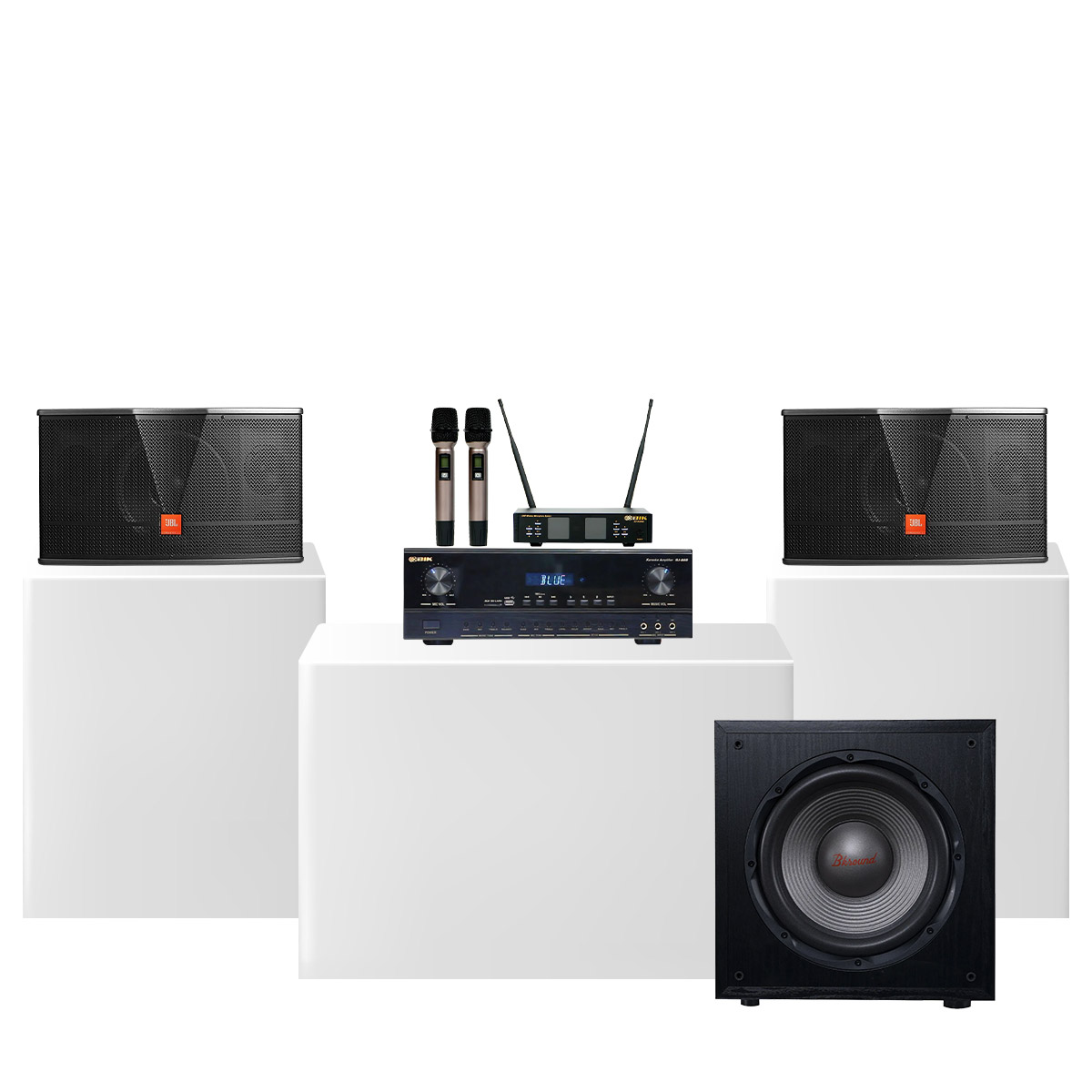 Dàn karaoke gia đình giá rẻ JBL 35 (JBL CV1652T, BIK BJ-A88, BKSound SW212, BIK U100II) - Hình 2