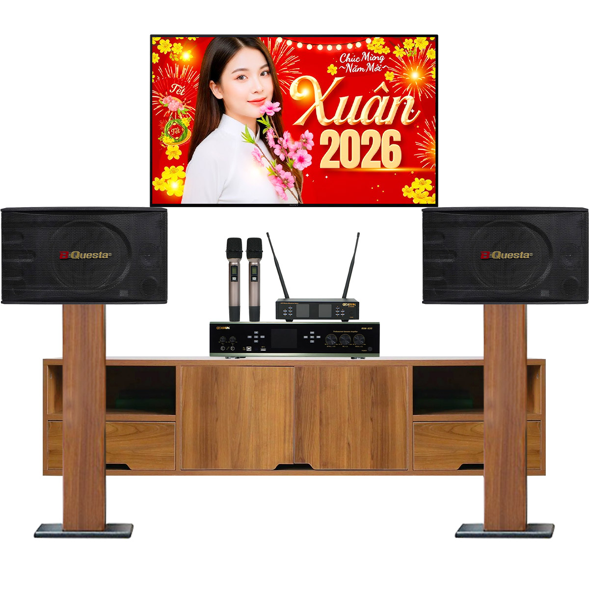 Dàn karaoke gia đình, Chung Cư Giá Rẻ, Karaoke Box 02 (BIK BK-C25, BIK BDA-X33, BIK BJ-U100II)