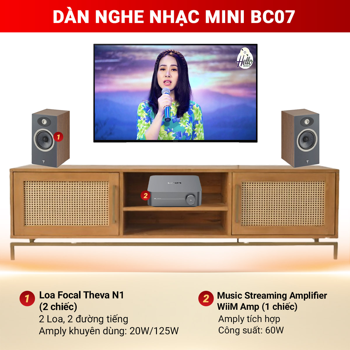 D&agrave;n nghe nhạc mini BC07