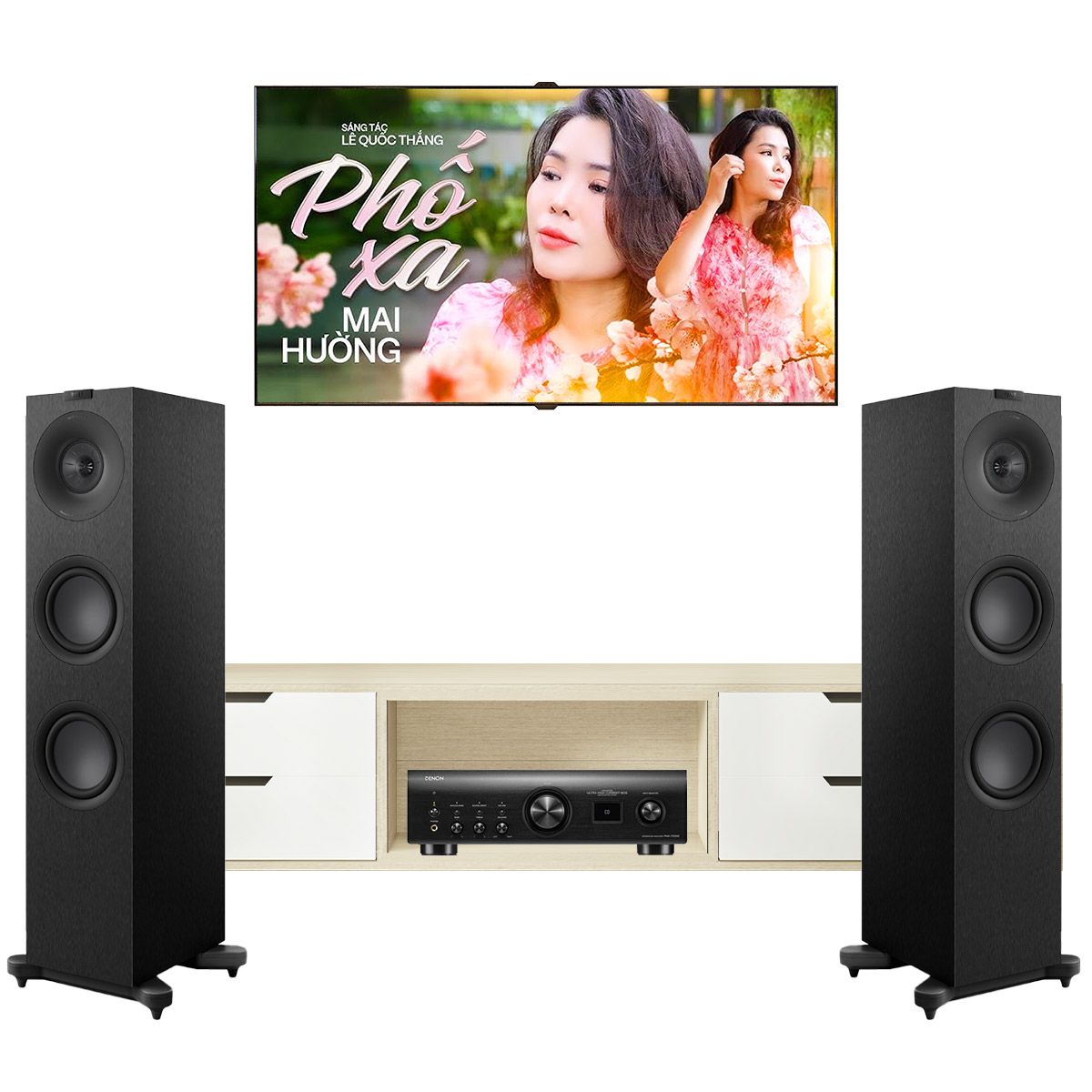 Dàn nghe nhạc KEF 03 (KEF Q7 Meta + Denon PMA 1700NE)