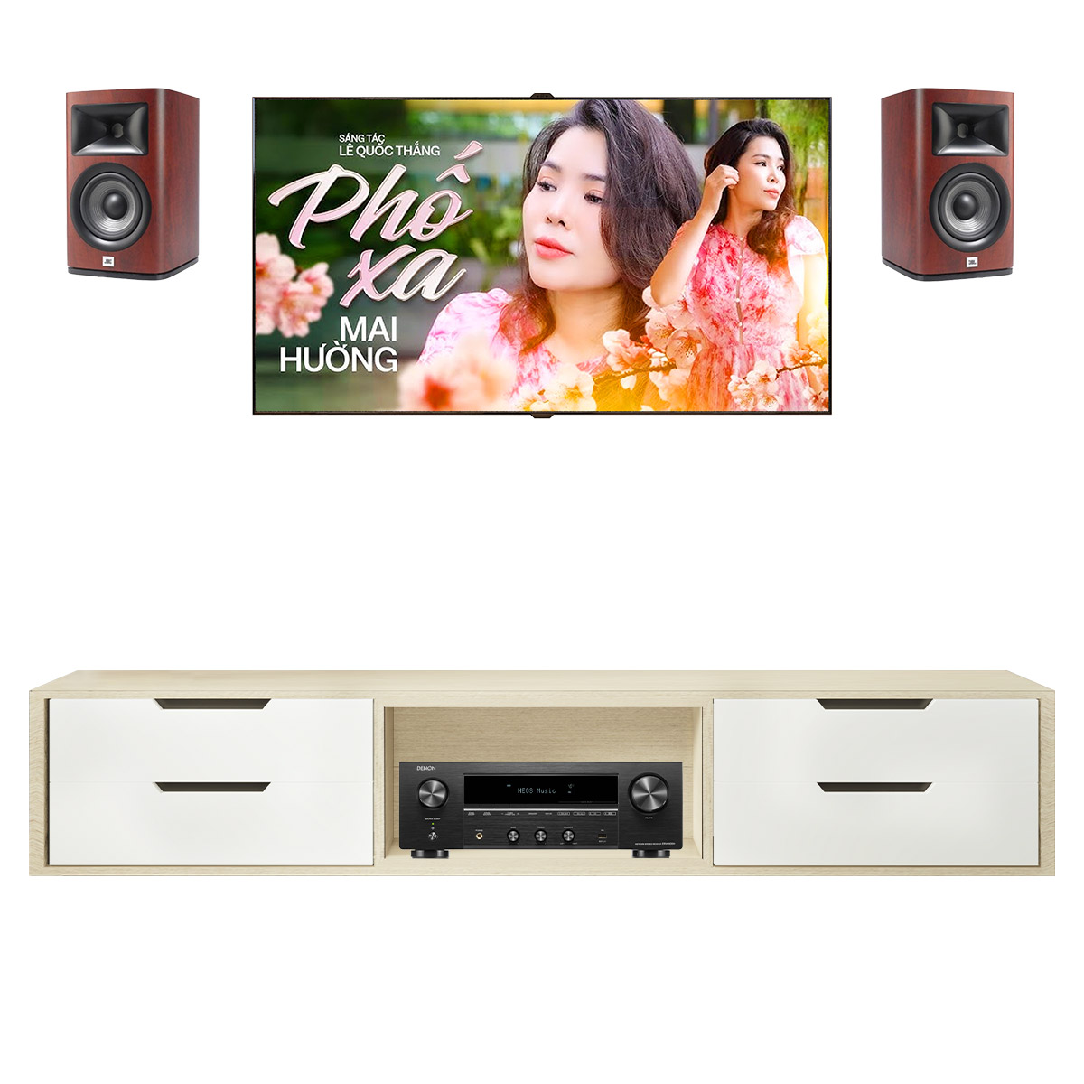 Dàn nghe nhạc mini NN68 (JBL Studio 630, Denon DRA-900H) - Hình 1