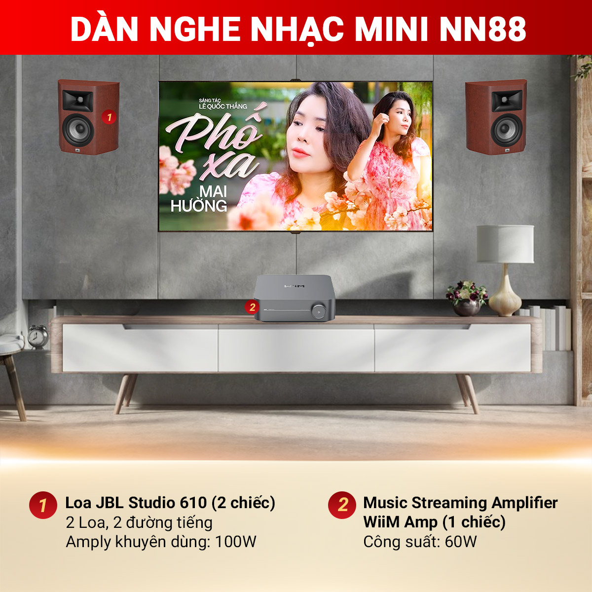D&agrave;n nghe nhạc mini NN88 