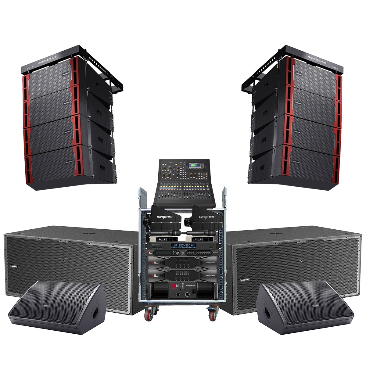 Dàn Line Array Passive Audiocenter KLA 01 (Audiocenter K-LA210, K-LA218, WM3210A, PD1000, PRO18.0, M32R Live, P48...)