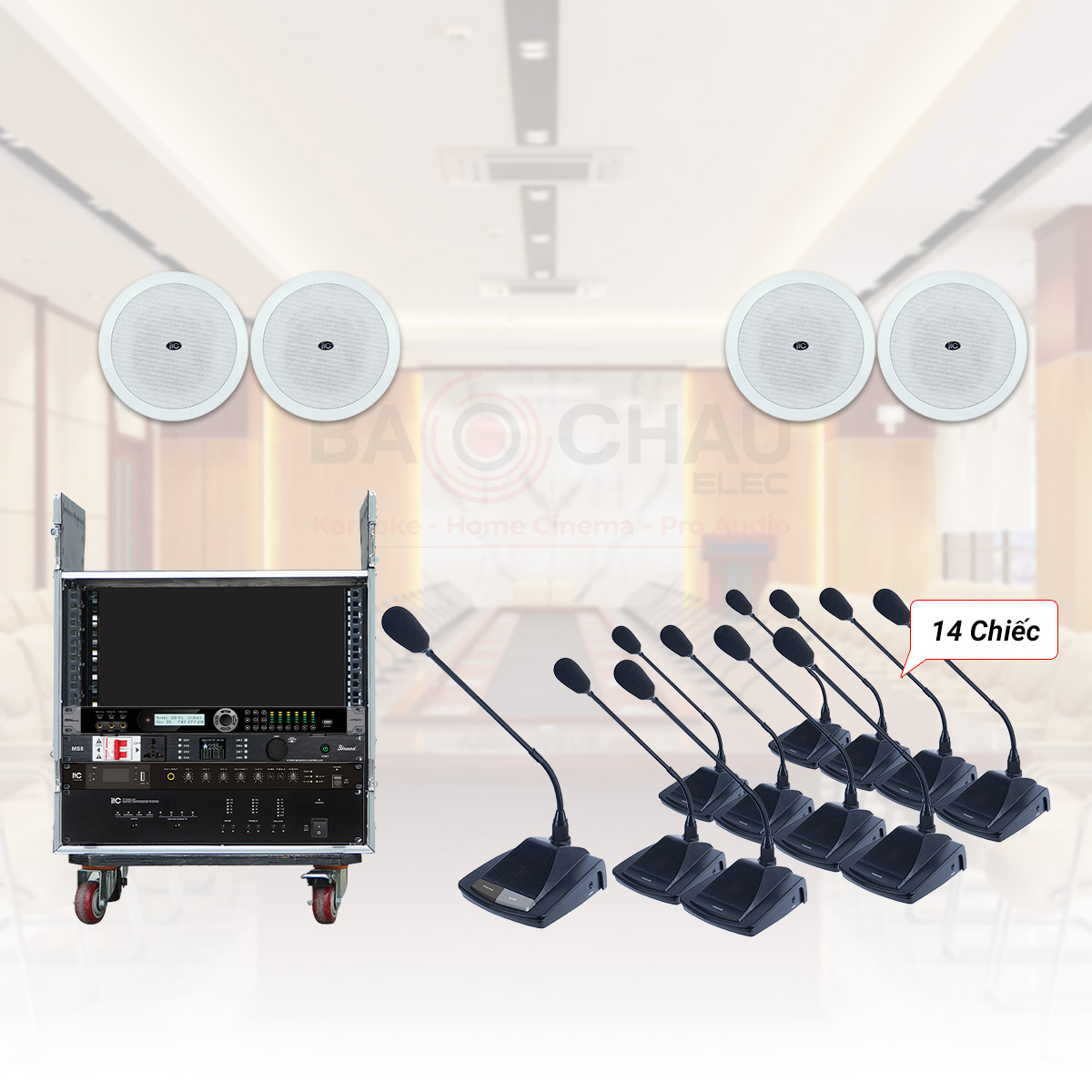 Hệ thống âm thanh thông báo hội thảo hôi nghị phòng họp 07