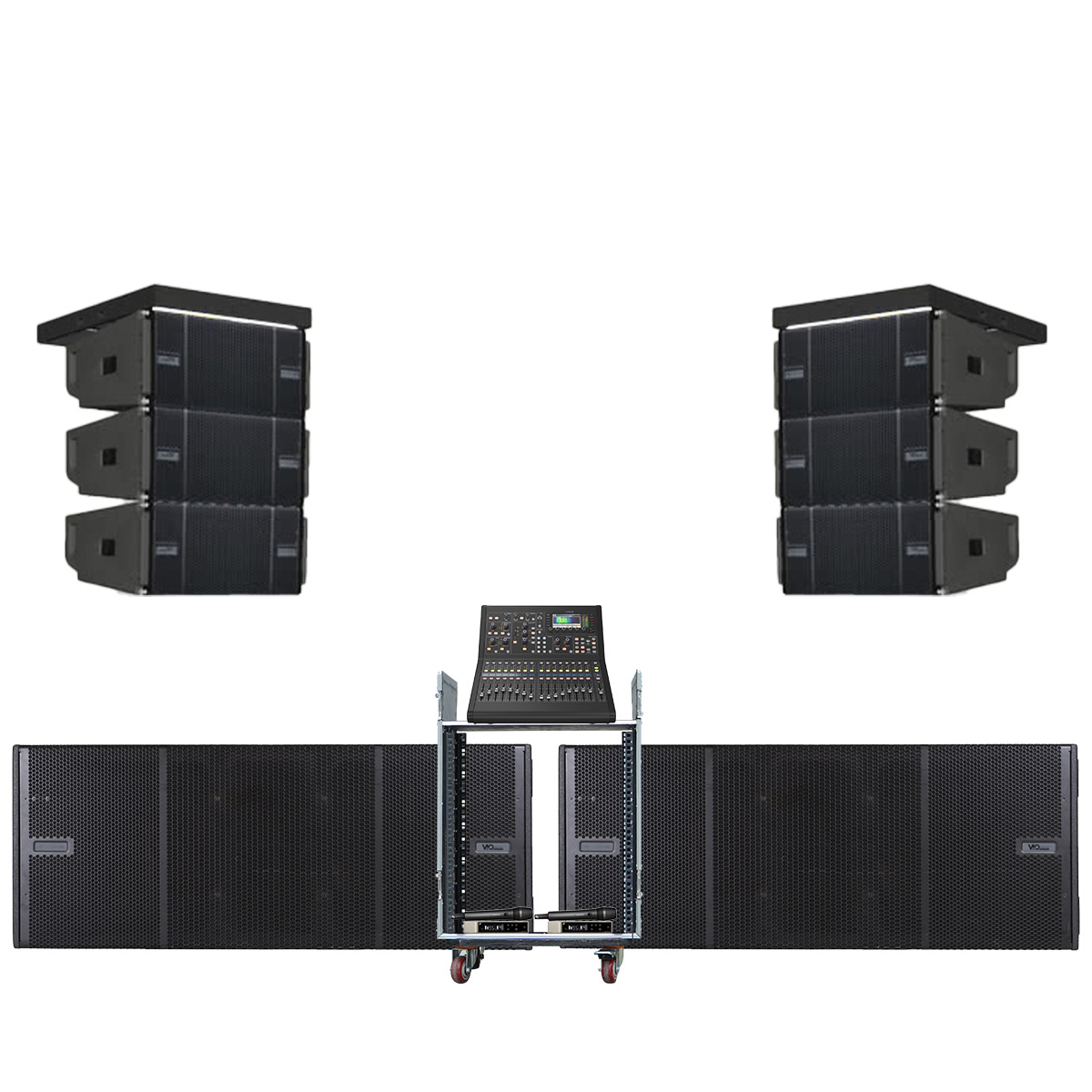 Dàn Line Array Active dBTechnologies ITALY siêu cao cấp 05 (dBTechnologies DB Vio L1610, Vio S218F, Midas M32R Live...)
