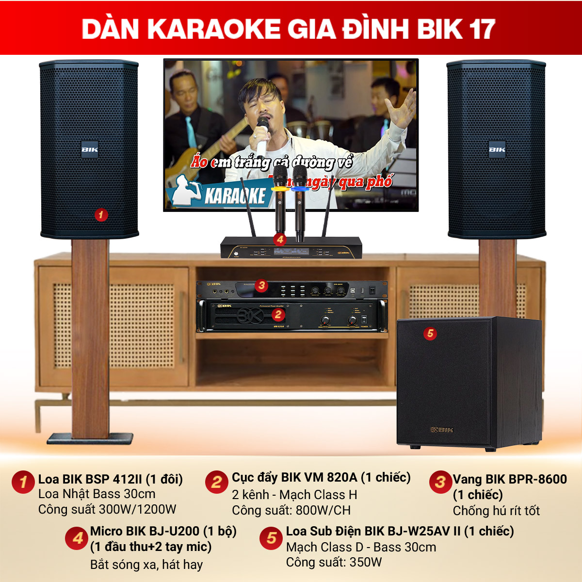 D&agrave;n karaoke gia đ&igrave;nh BIK 17