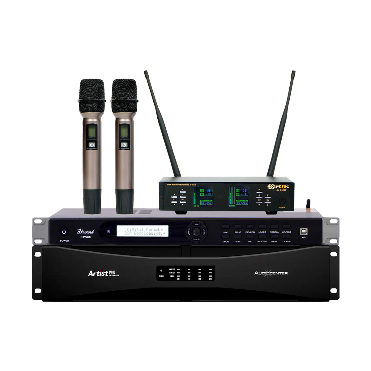 Dàn karaoke gia đình BIK 24 (BIK BBK-S310, Audiocenter T4800, Bksound KP500, Audiocenter TW8, BIK BJ-U100II) - Hình 4