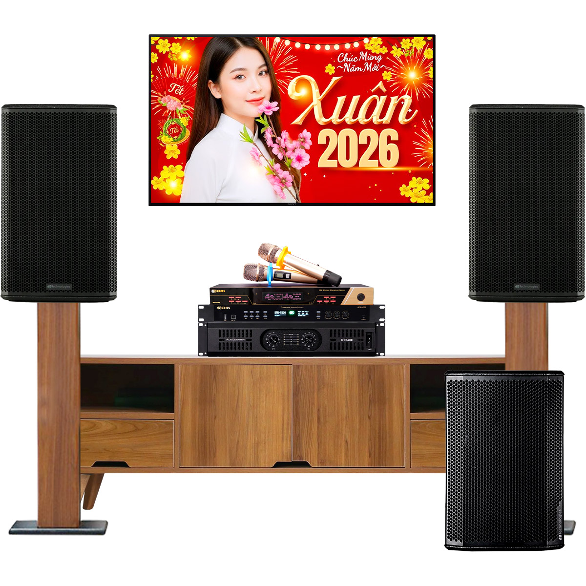 Dàn karaoke gia đình dBTechnologies 09 (dBTechnologies LVX P12, Audiocenter CT2400, BIK BPR-5800, Sub612, BIK BJ-U600) - Hình 2