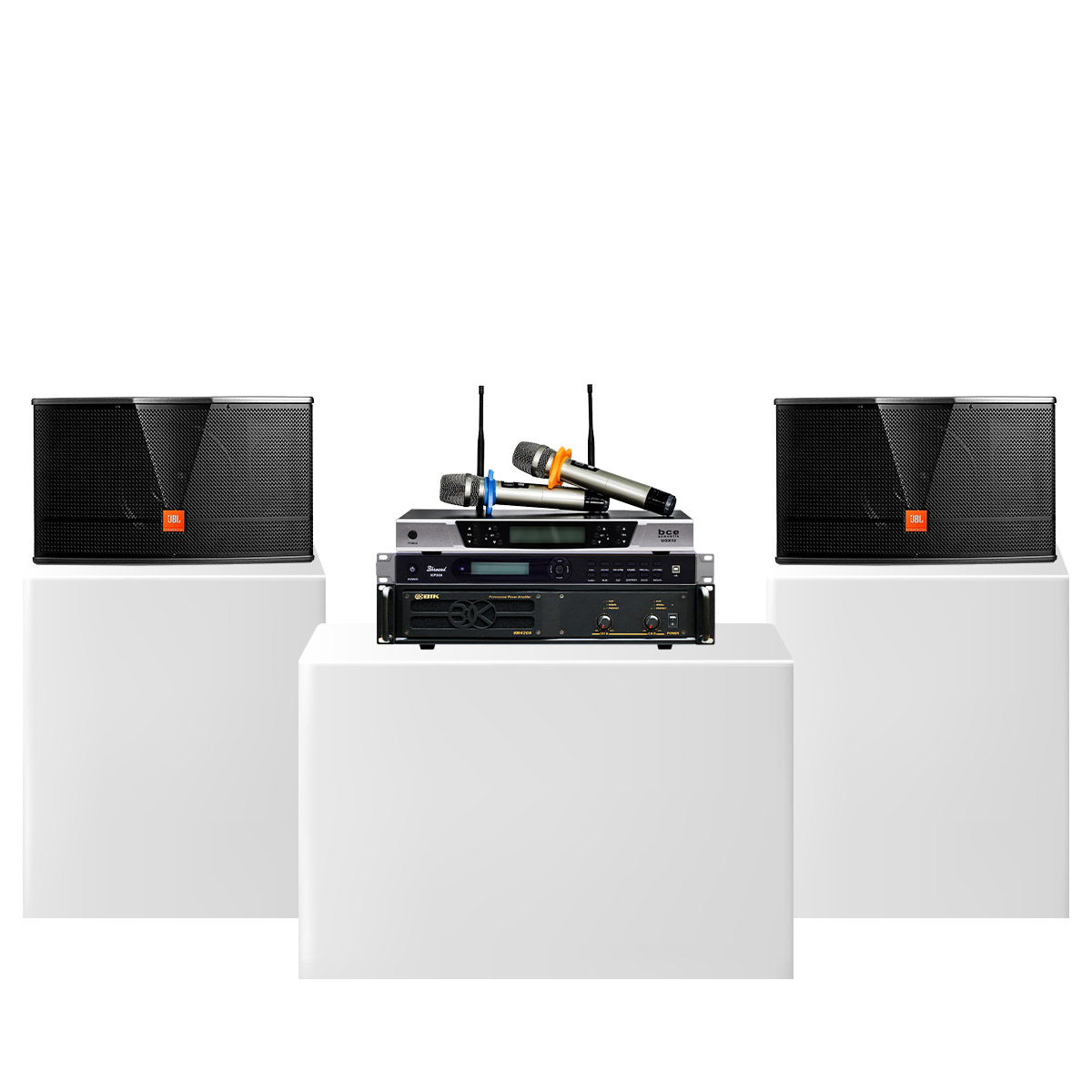 Dàn karaoke gia đình JBL 45 (JBL CV1852T, VM420A, KP500, BCE UGX12) - Hình 2