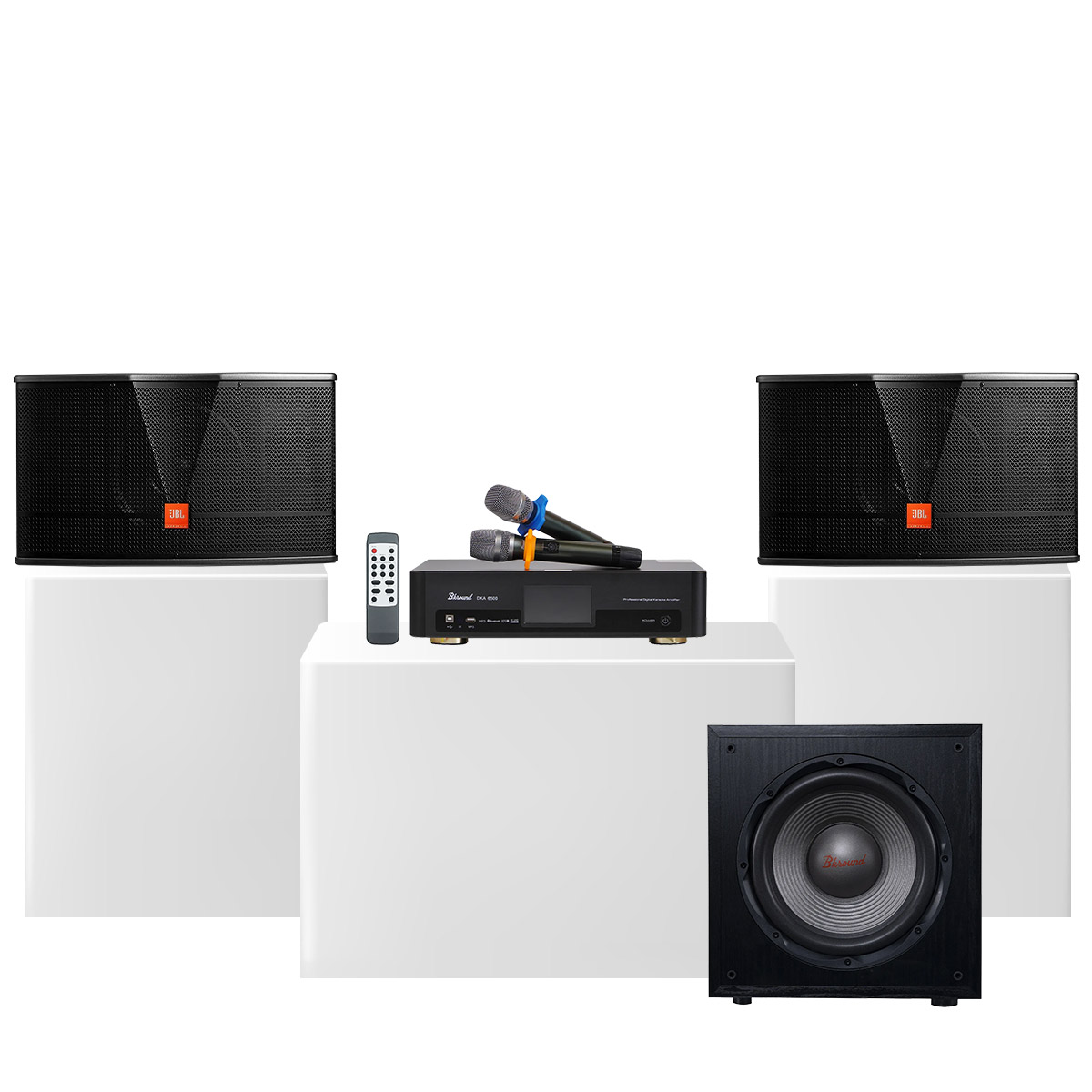 Dàn karaoke gia đình JBL CV06 (JBL CV1252T, BKSound DKA 6500, BKSound SW212) - Hình 2