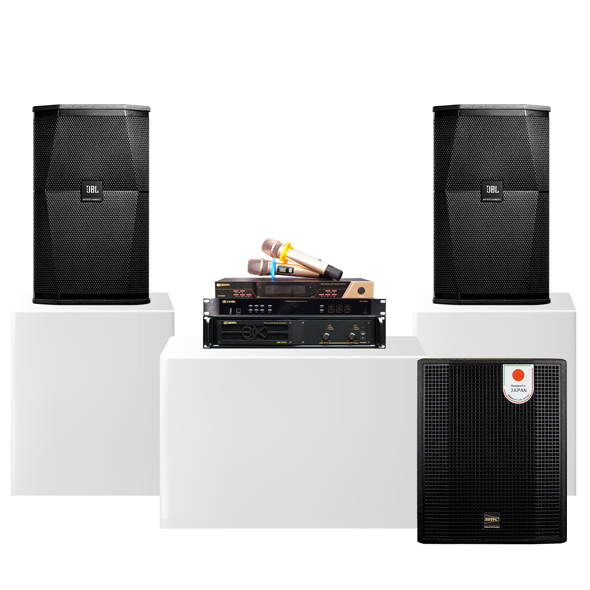 Dàn karaoke JBL cao cấp 08 (JBL XS12, VM820A, BPR-5800, BIK BJ-U600, BIK BBK-W55A) - Hình 2