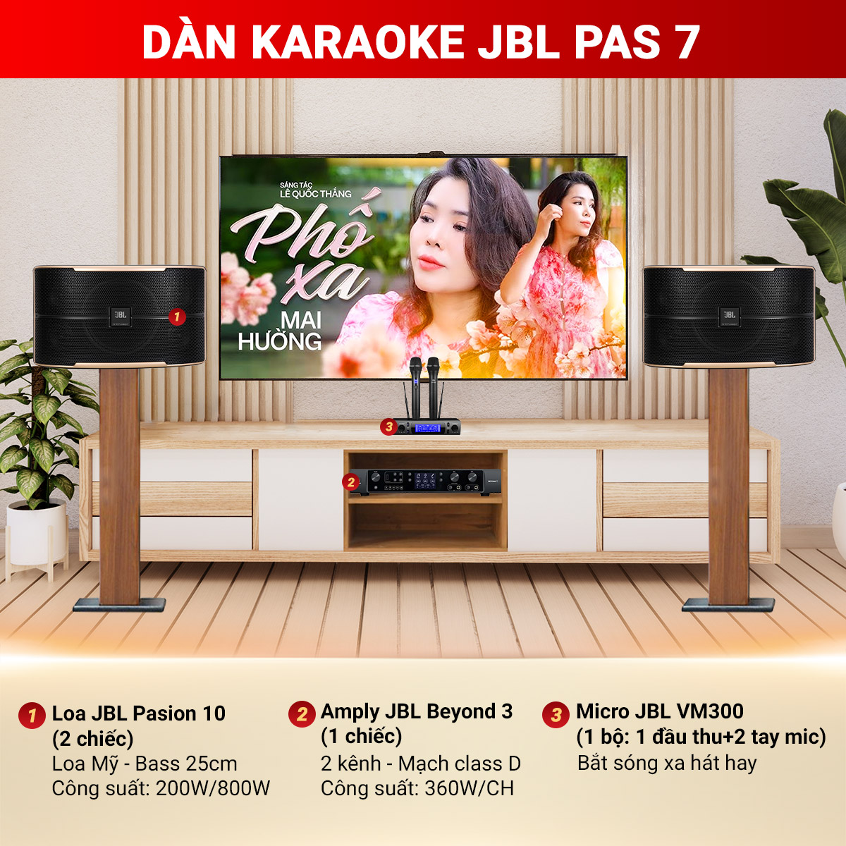 D&agrave;n karaoke JBL PAS 7