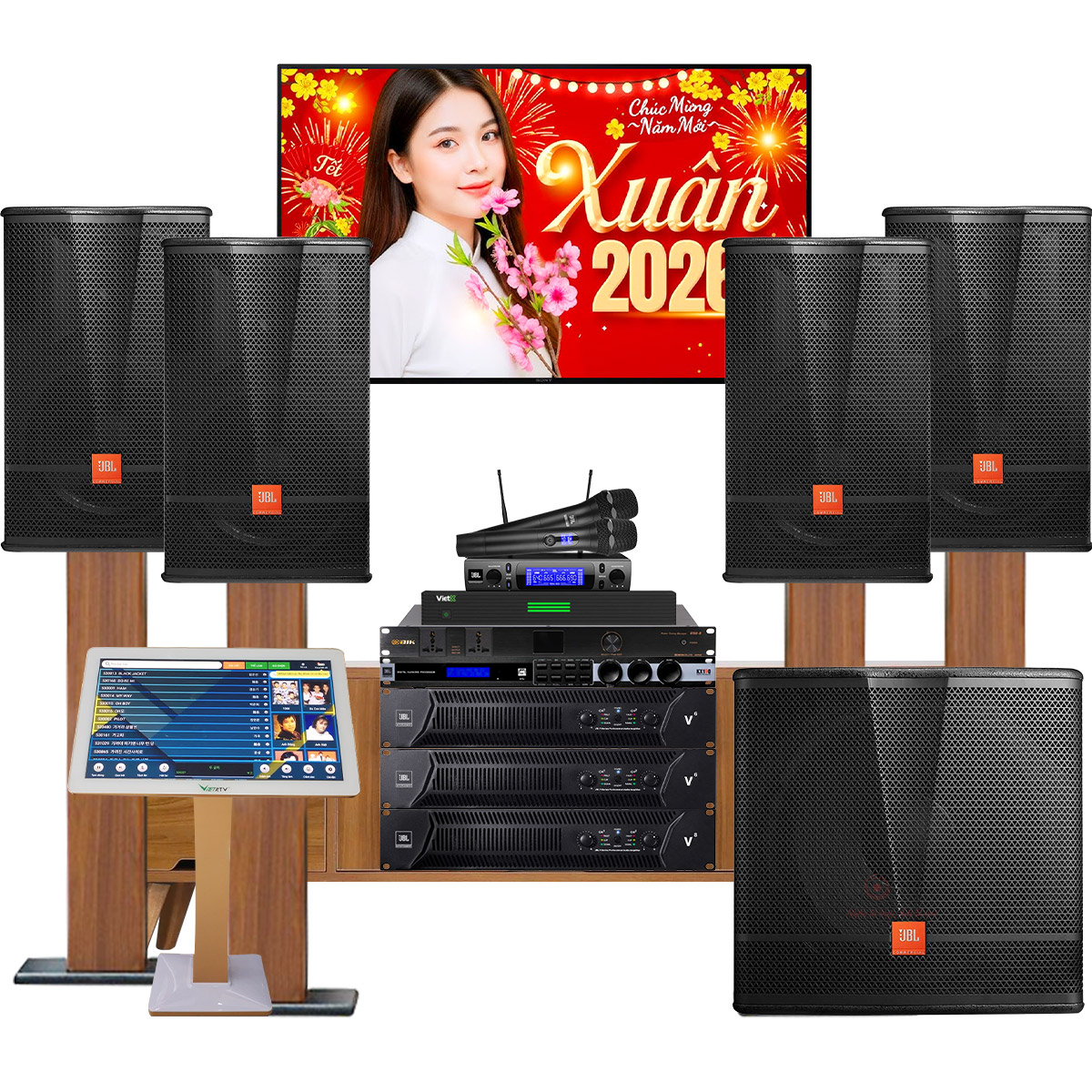 Dàn karaoke đồng bộ full JBL 13