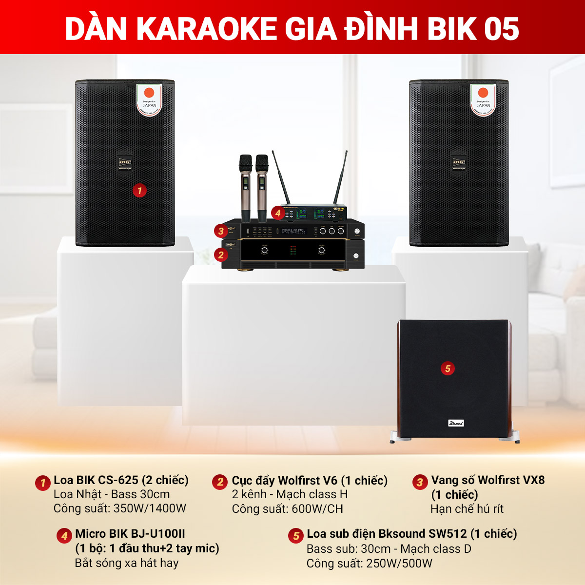 D&agrave;n karaoke gia đ&igrave;nh BIK 05