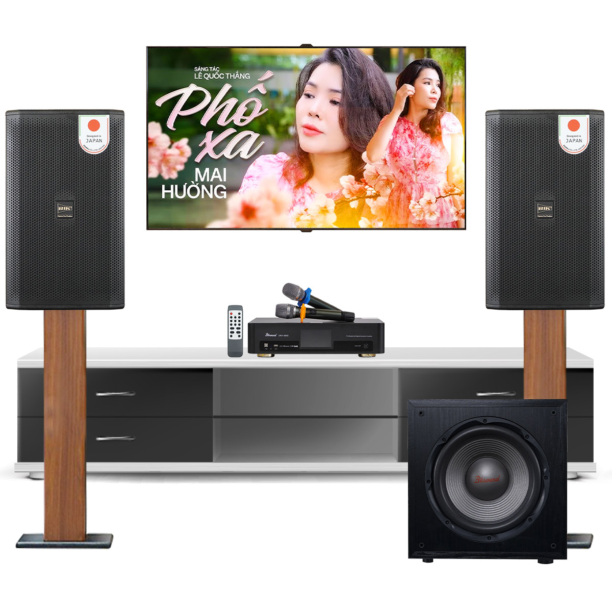 Dàn karaoke gia đình BIK 52 (BIK CS-625, Bksound DKA 6500, Bksound SW212)