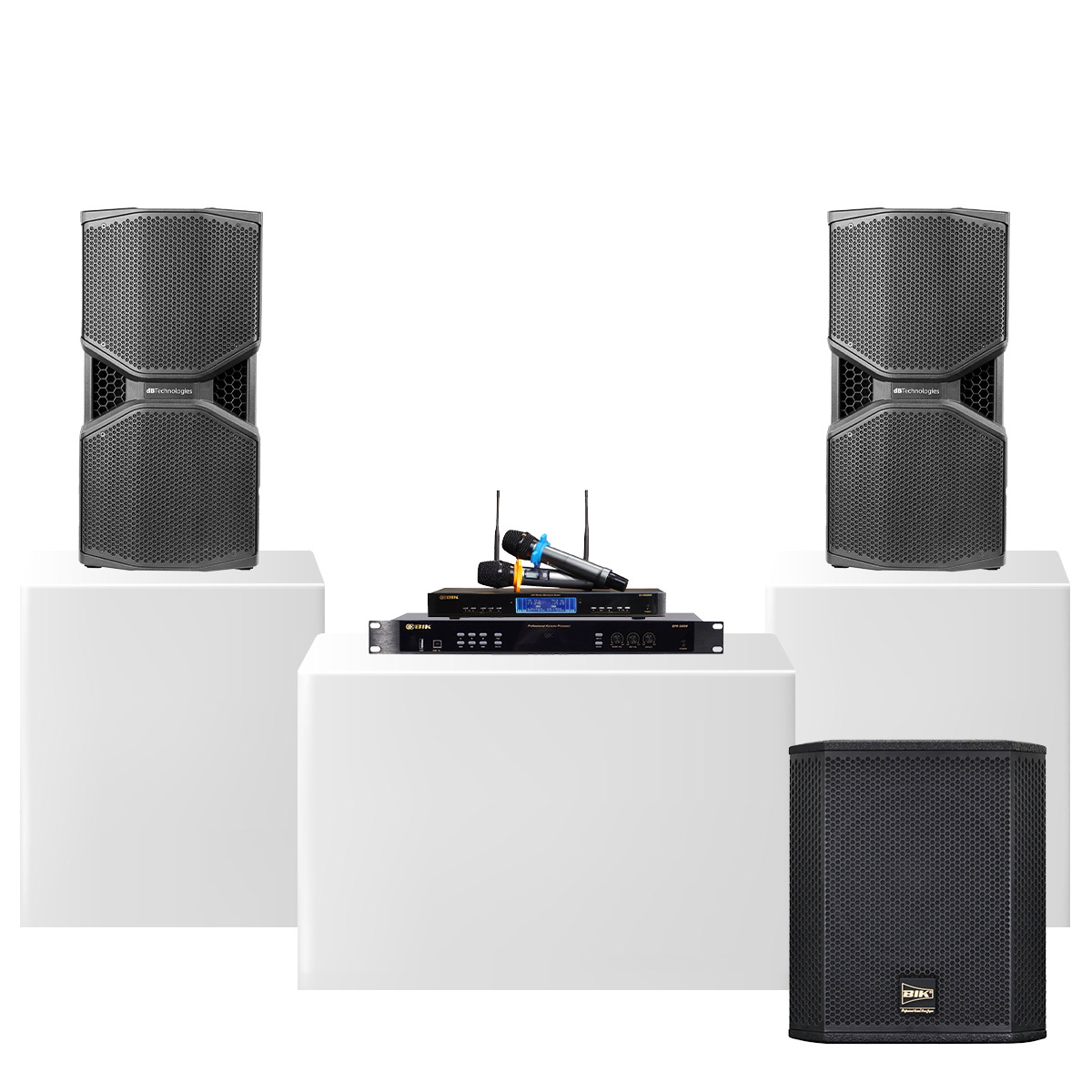 Dàn karaoke gia đình cao cấp dBTechnologies 08 (dBTechnologies Opera Reevo 210, BIK BPR 5800, BIK BBK-W25A,...)