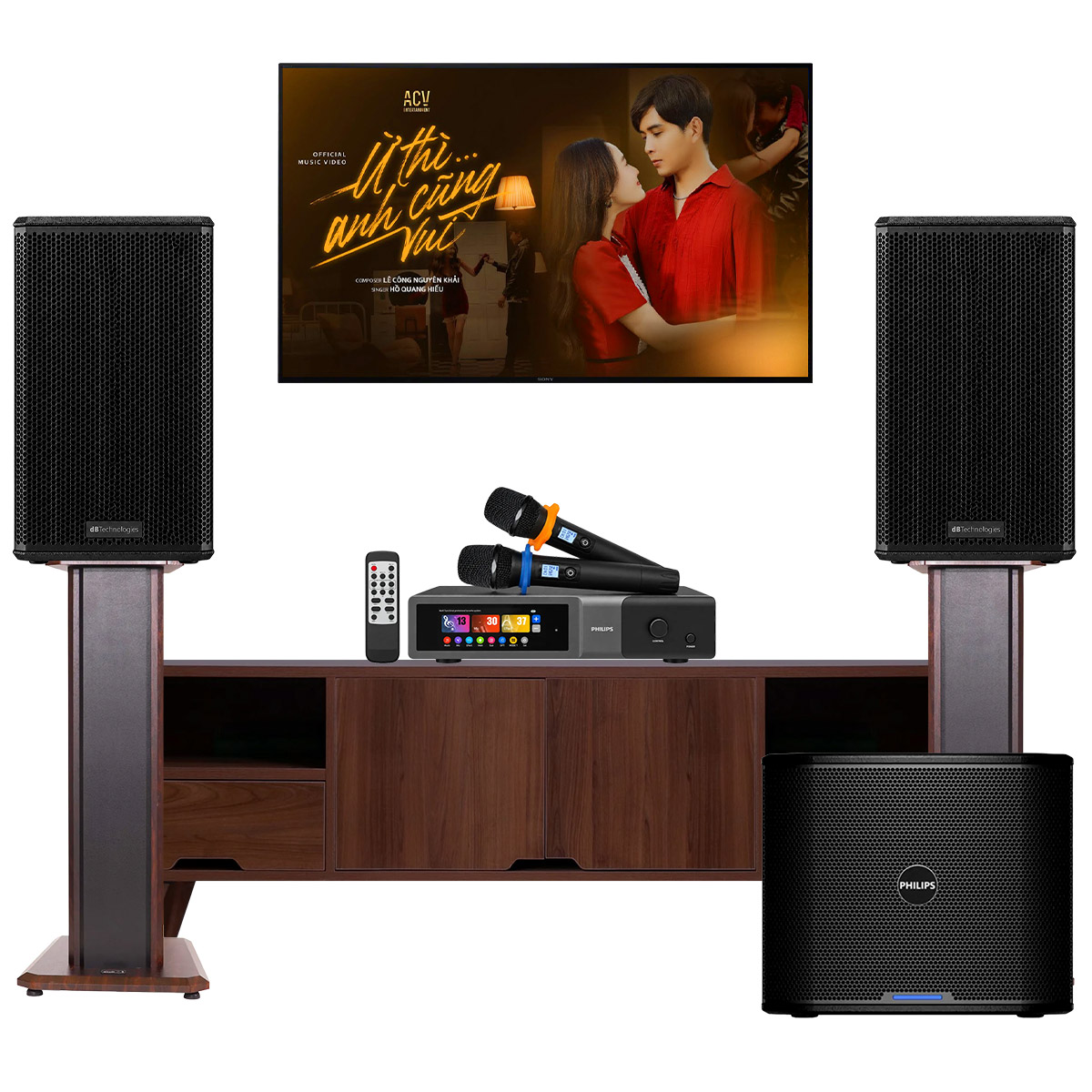 Cấu h&igrave;nh bộ D&agrave;n karaoke gia đ&igrave;nh dBTechnologies 22