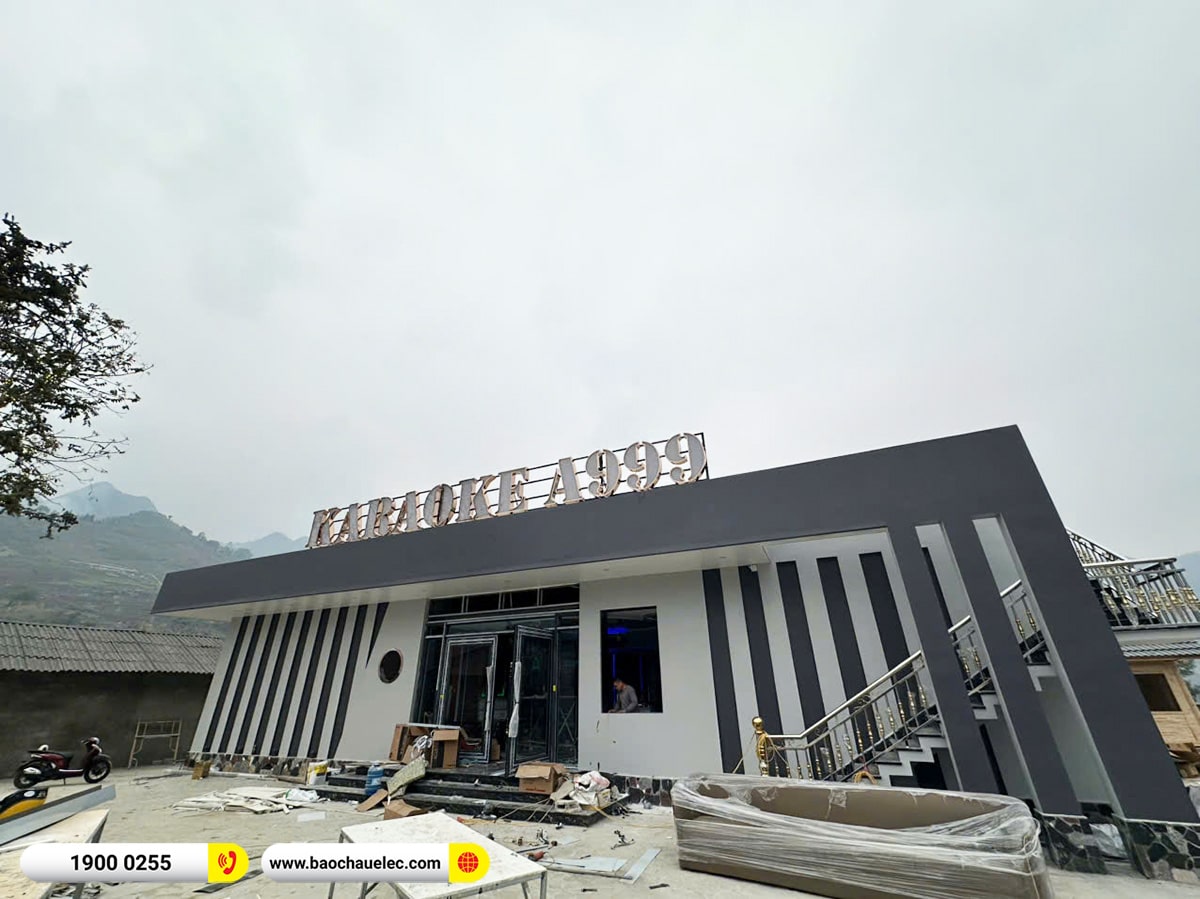 Lắp đặt 5 ph&ograve;ng h&aacute;t karaoke kinh doanh RCF cho qu&aacute;n Karaoke A999 tại H&agrave; Giang