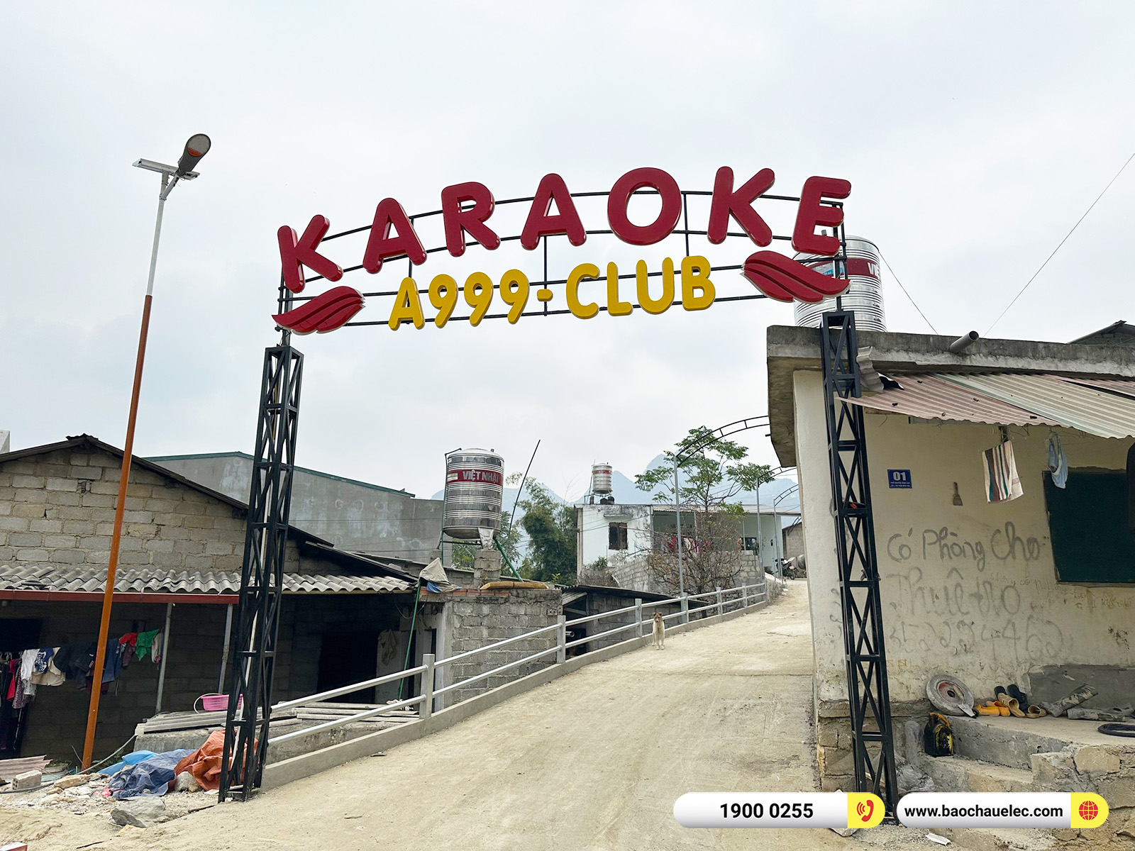 Lắp đặt 5 ph&ograve;ng h&aacute;t kinh doanh RCF cho qu&aacute;n Karaoke A999 tại H&agrave; Giang