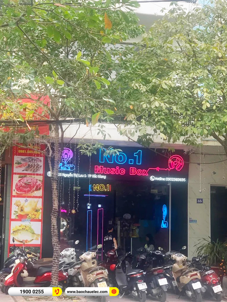 Lắp đặt 6 ph&ograve;ng karaoke box mini cho qu&aacute;n Qu&aacute;n No.1 Music Box ở Bắc Giang 