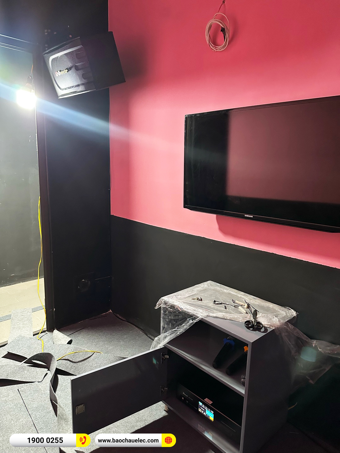 Lắp đặt 6 ph&ograve;ng karaoke box mini cho qu&aacute;n Qu&aacute;n No.1 Music Box ở Bắc Giang 