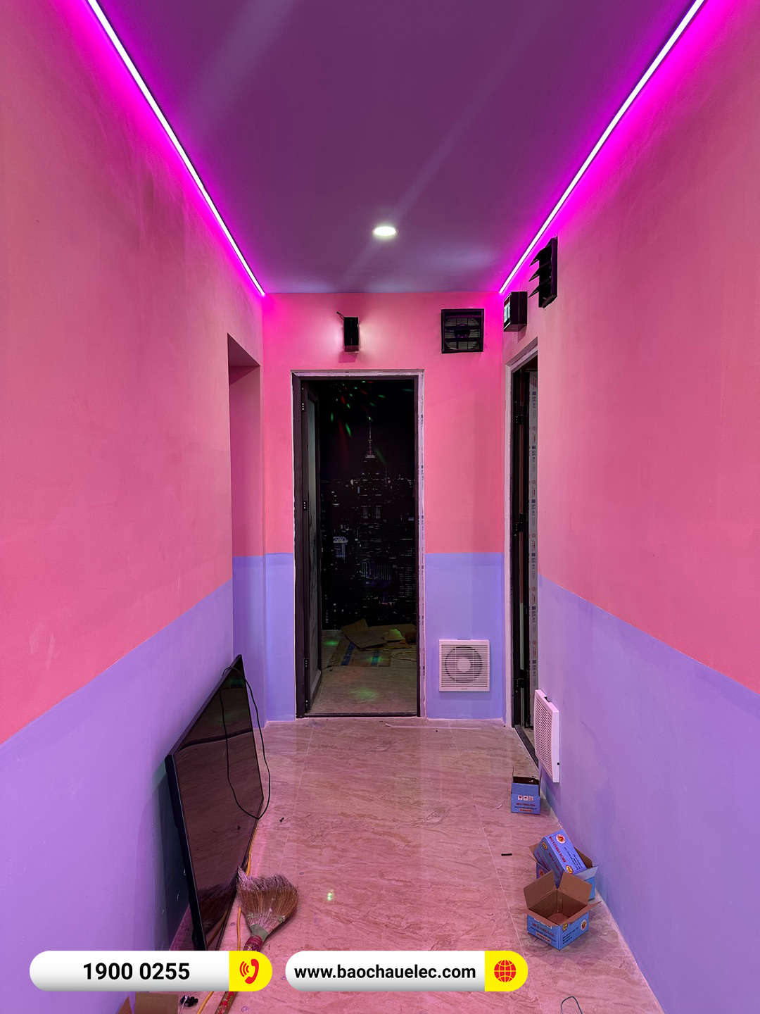 Lắp đặt 5 ph&ograve;ng karaoke box mini cho anh Tr&aacute;ng tại H&agrave; Nội 