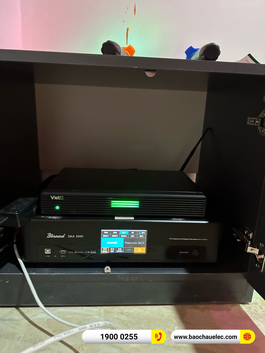 Lắp đặt 5 ph&ograve;ng karaoke box mini cho anh Tr&aacute;ng tại H&agrave; Nội 