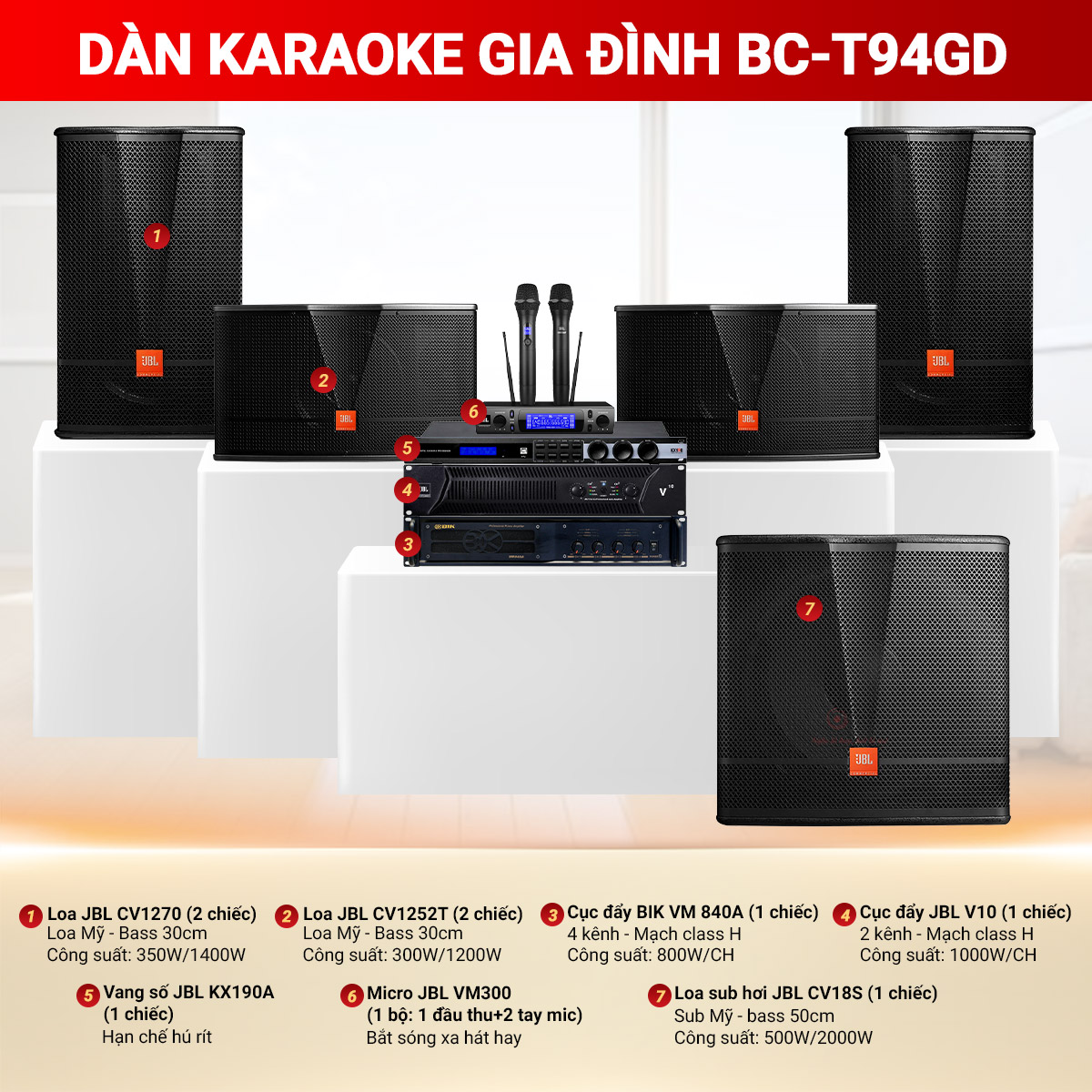 d&agrave;n karaoke gia đ&igrave;nh BC-T94GD