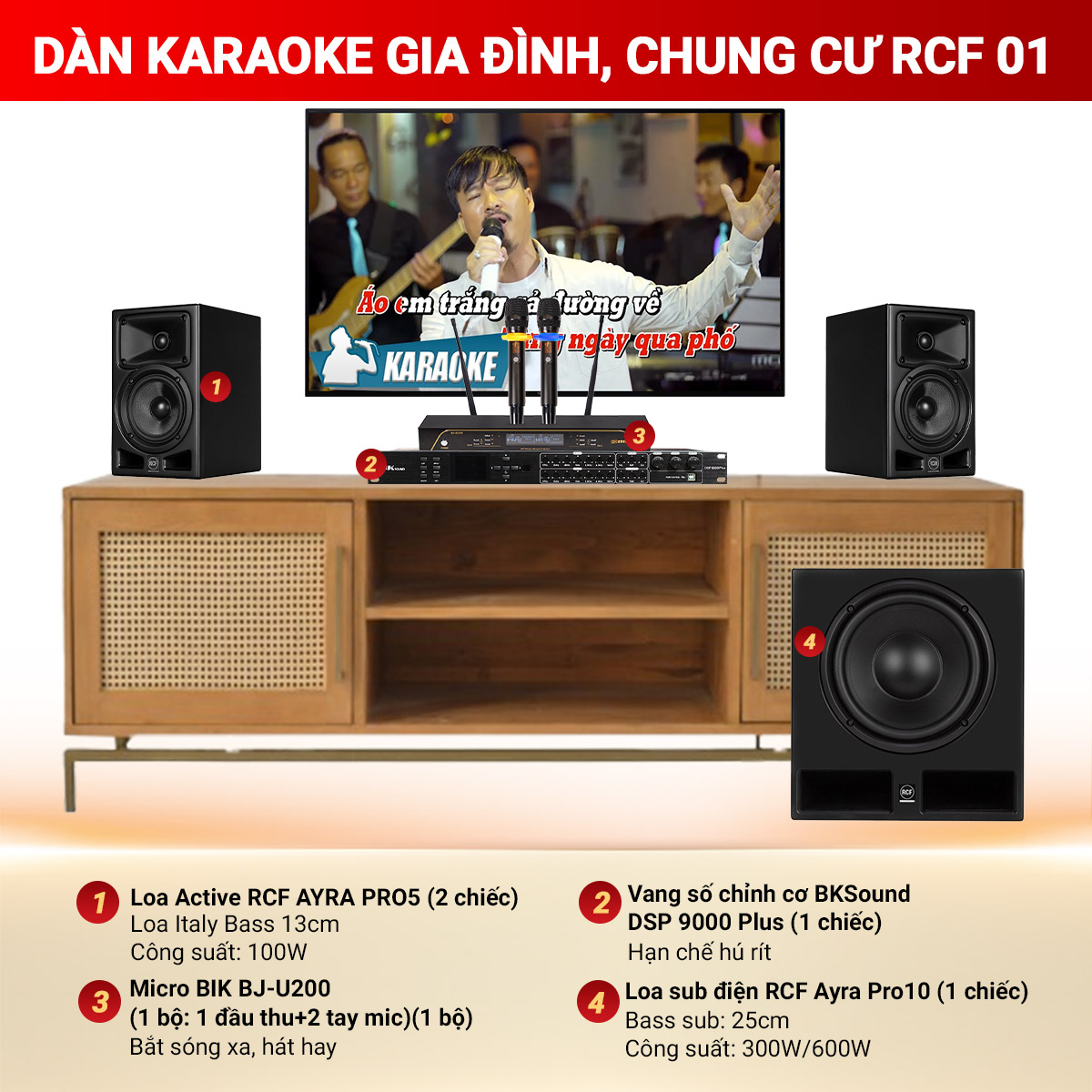 D&agrave;n karaoke gia đ&igrave;nh, chung cư RCF 01