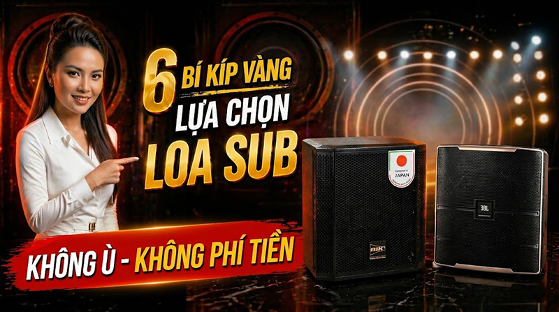 6 bí kíp vàng lựa chọn loa sub karaoke không ù, không phí tiền