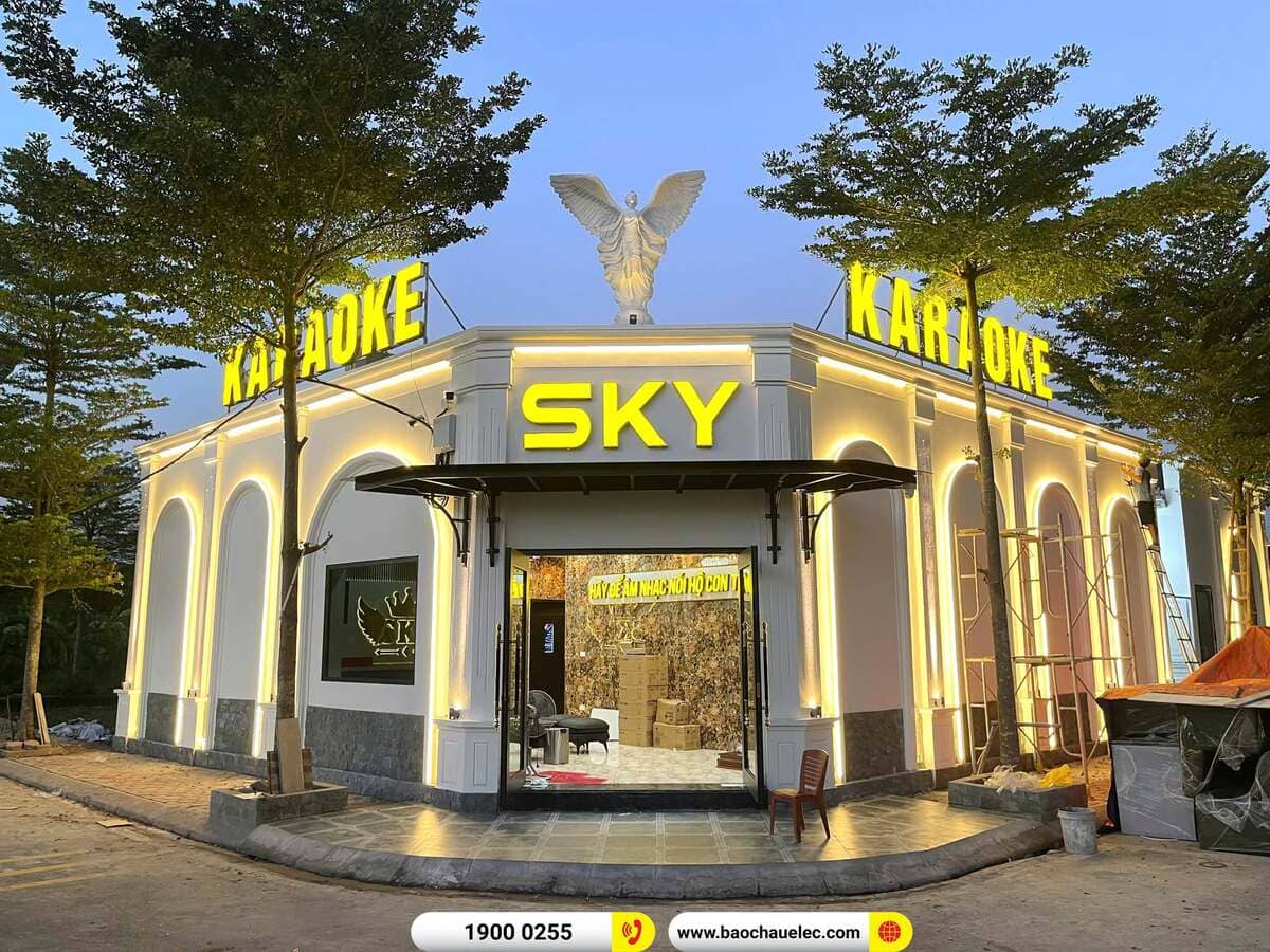 Lắp đặt 6 ph&ograve;ng h&aacute;t kinh doanh JBL hơn 800tr cho qu&aacute;n karaoke Sky tại H&agrave; Nội