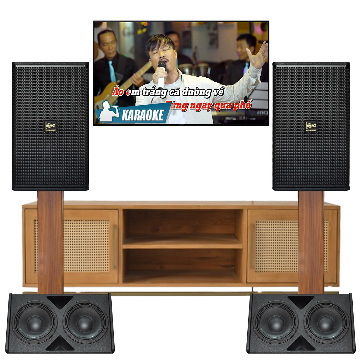 Combo Loa BIK KSP-DF12 + Sub Hơi BIK KSP-DW10