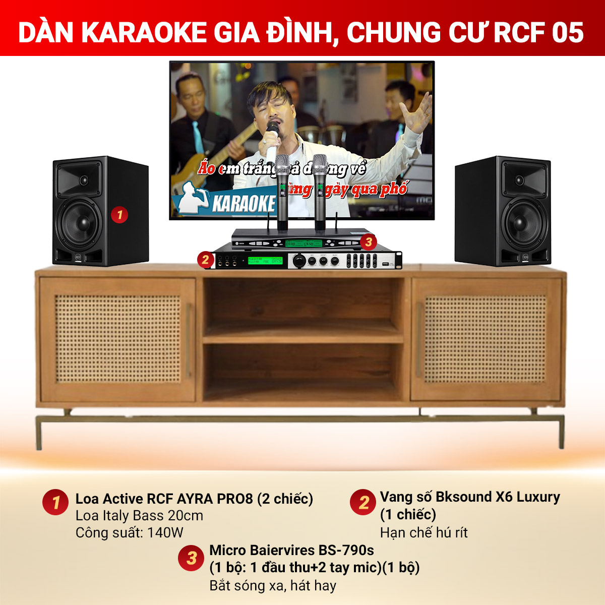 Dàn Karaoke Gia Đình, Chung Cư RCF 05