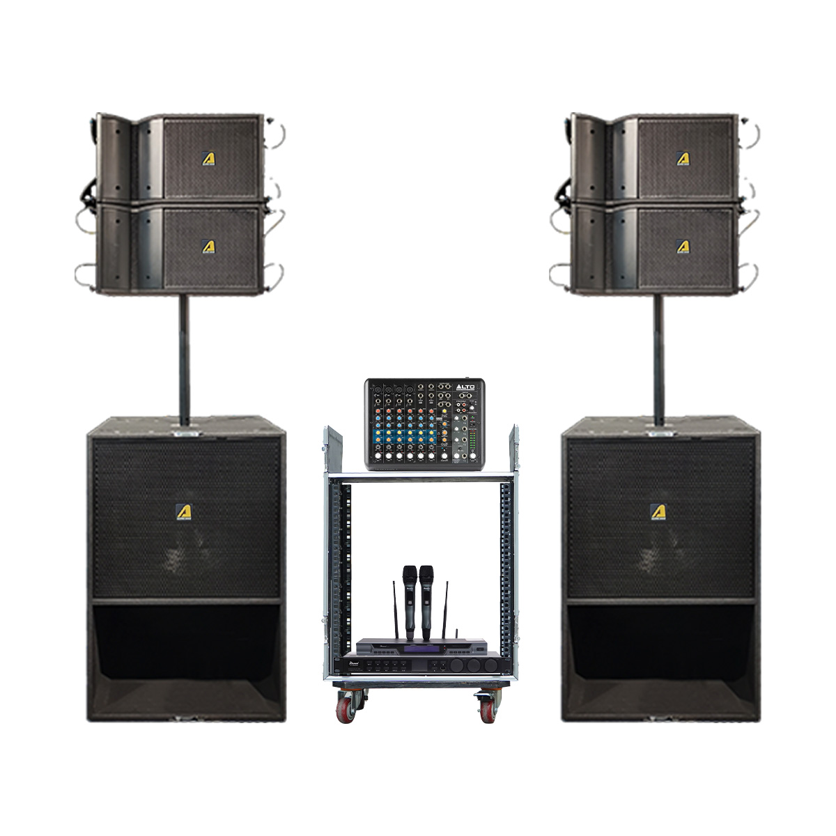 Dàn karaoke kinh doanh BC-10KD (Domus DP 6150, Audiocenter PD800, Alto MP 3350, JBL KX180A, BCE VIP 3000...)