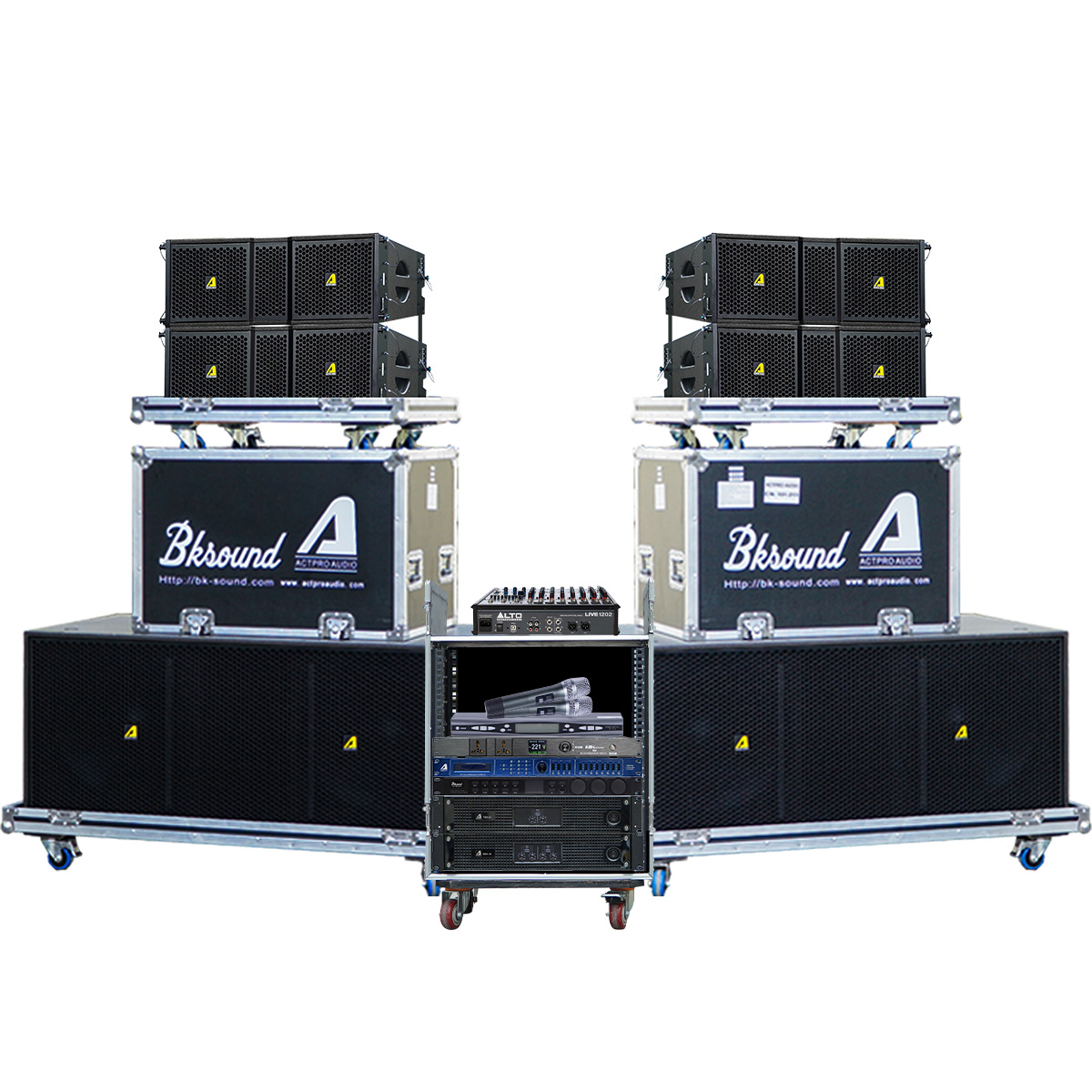 Dàn Âm Thanh Line Array 2 Way Passive Actpro 26 (Actpro KR210F New, Actpro KR28F New, Actpro QD4.13, Alto Live1202,...) - Hình 1