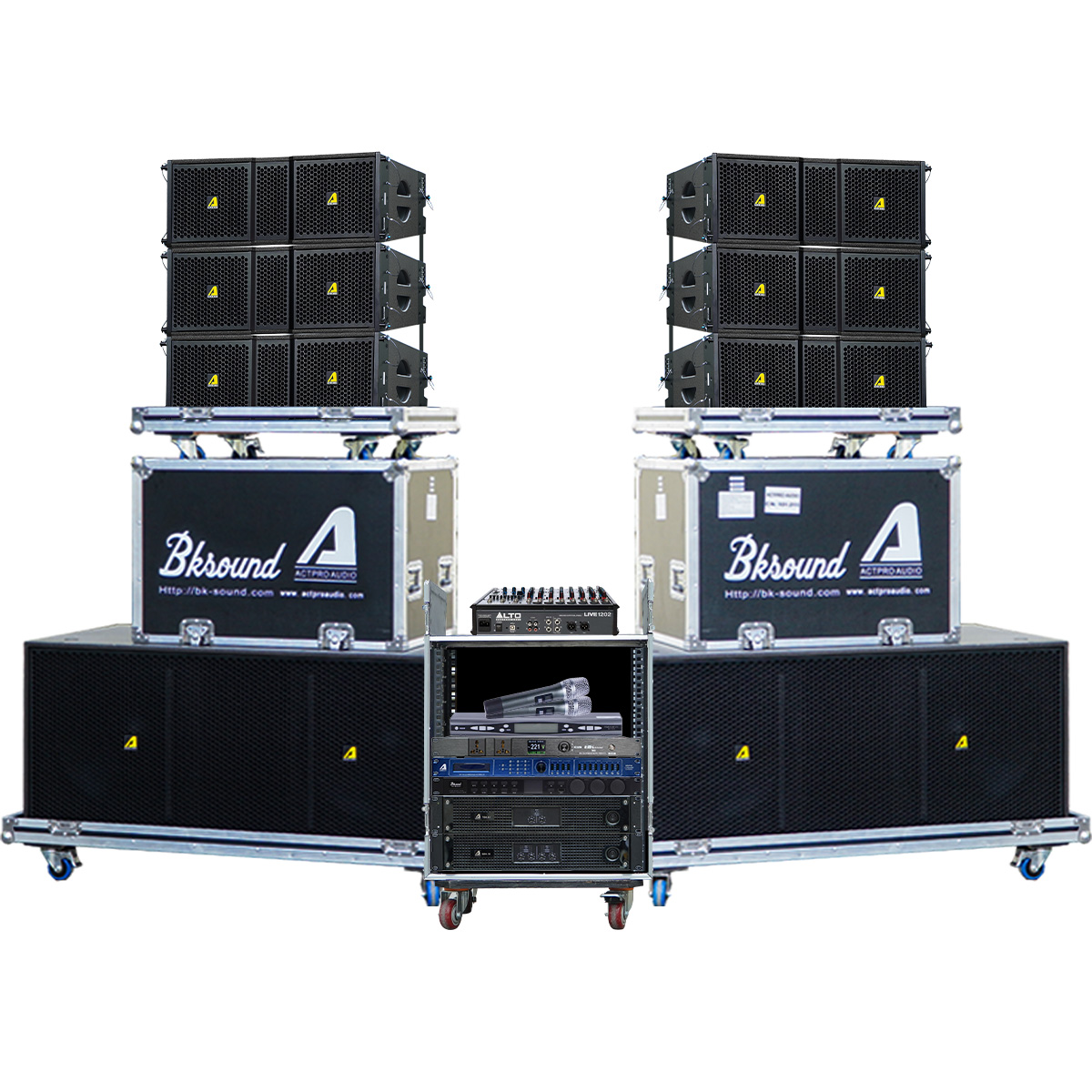 Dàn Âm Thanh Line Array 2 Way Passive Actpro 27 (Actpro KR210F New, KR28F New, DA4.13, TD2.22, Bksound VX10...) - Hình 1