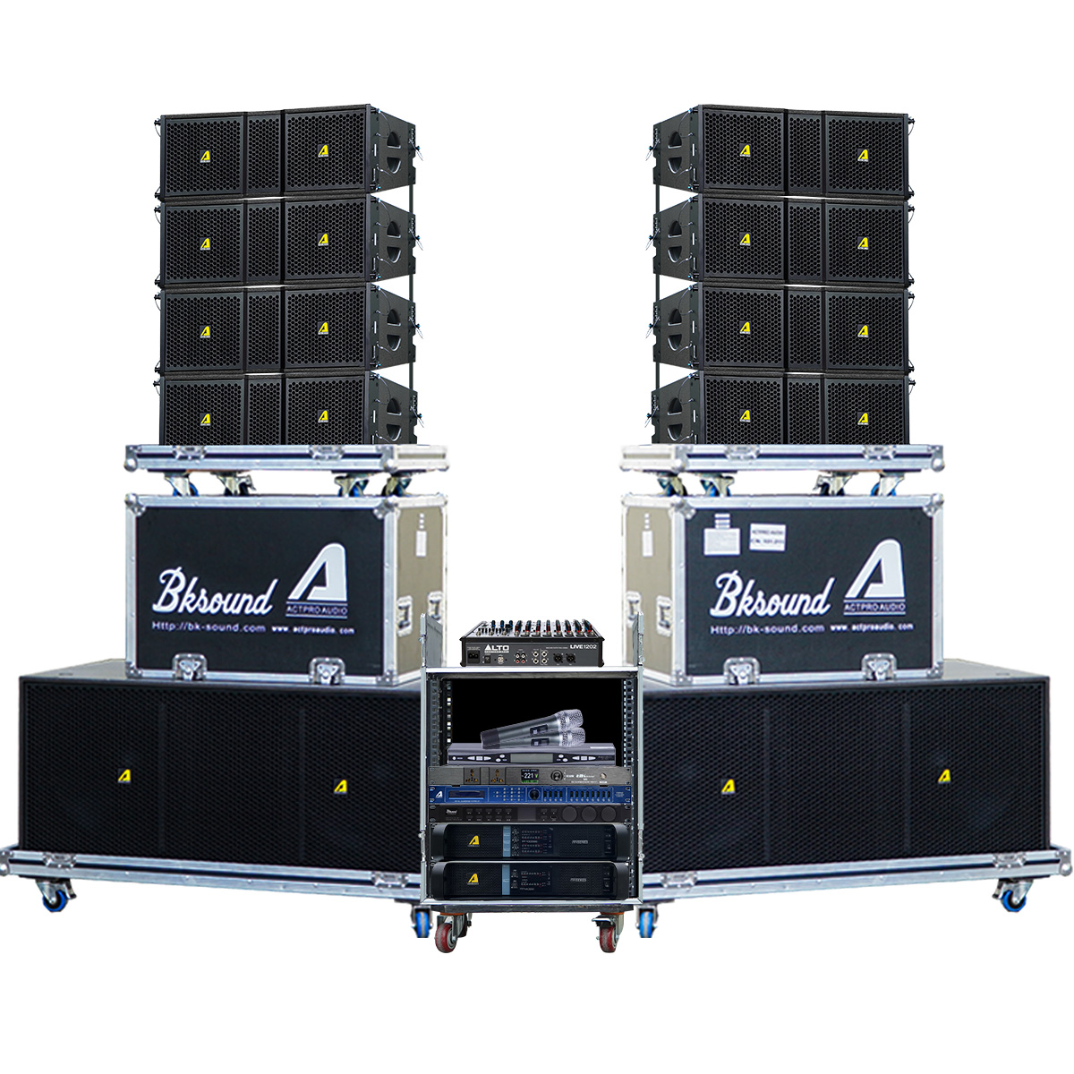 Dàn Âm Thanh Line Array 2 Way Passive Actpro 28 (Actpro KR210F New, KR28F New, FP14000, FP10000Q, Bksound VX10...) - Hình 1