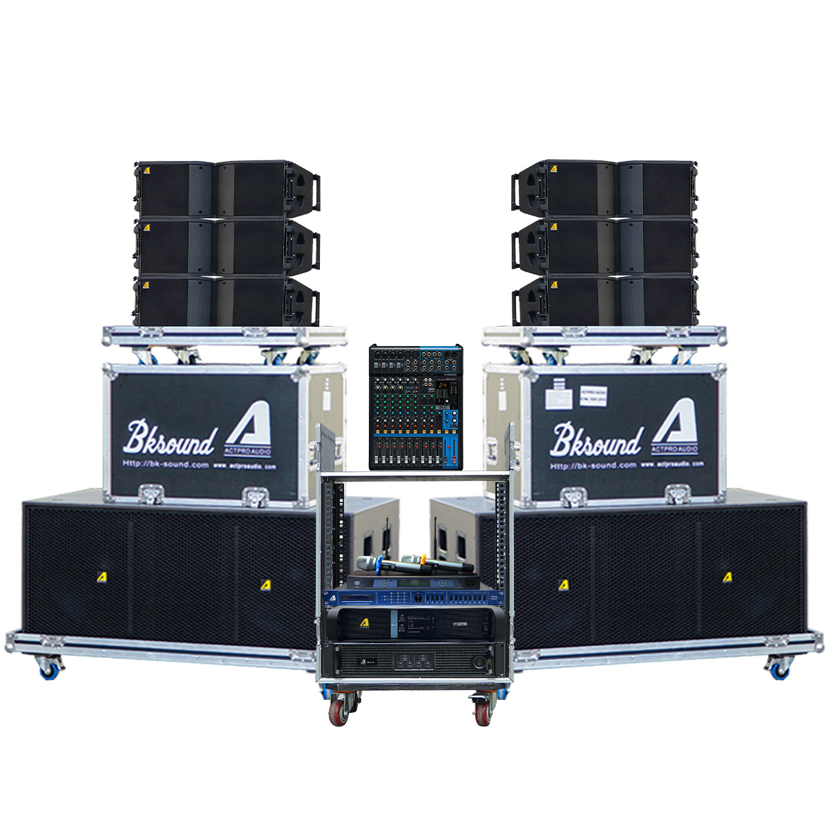 Dàn Line Array Passive Actpro DA02 (Actpro HQL208, Actpro DA4.13, Actpro FP14000, MG12XU, VIP3000,…)