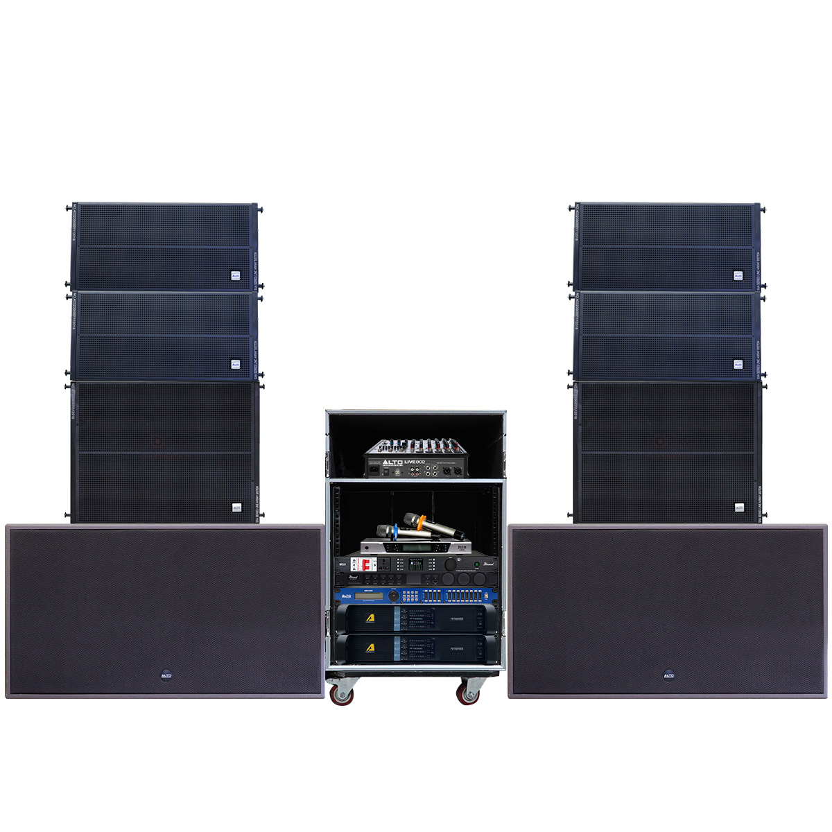 Hệ thống âm thanh Line Array Alto 03 (Alto SXA30, Alto SXA30S, Alto BLS218+, Actpro FP10000Q, Alto LIVE802,...)