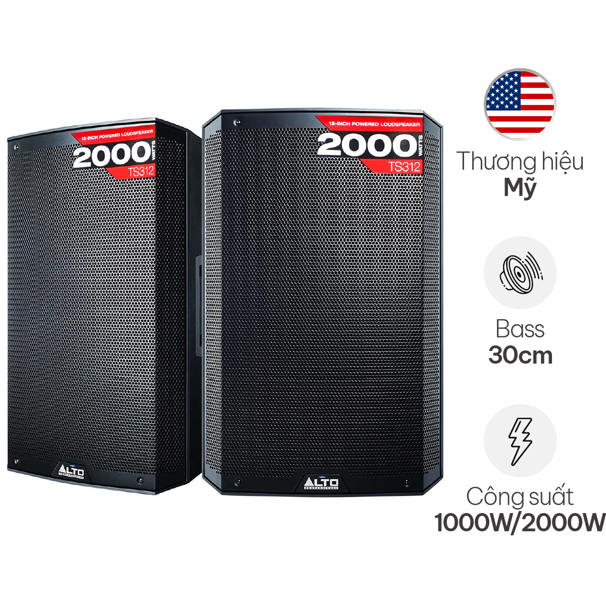 Loa Alto TS312 (Active, Bass 30cm)