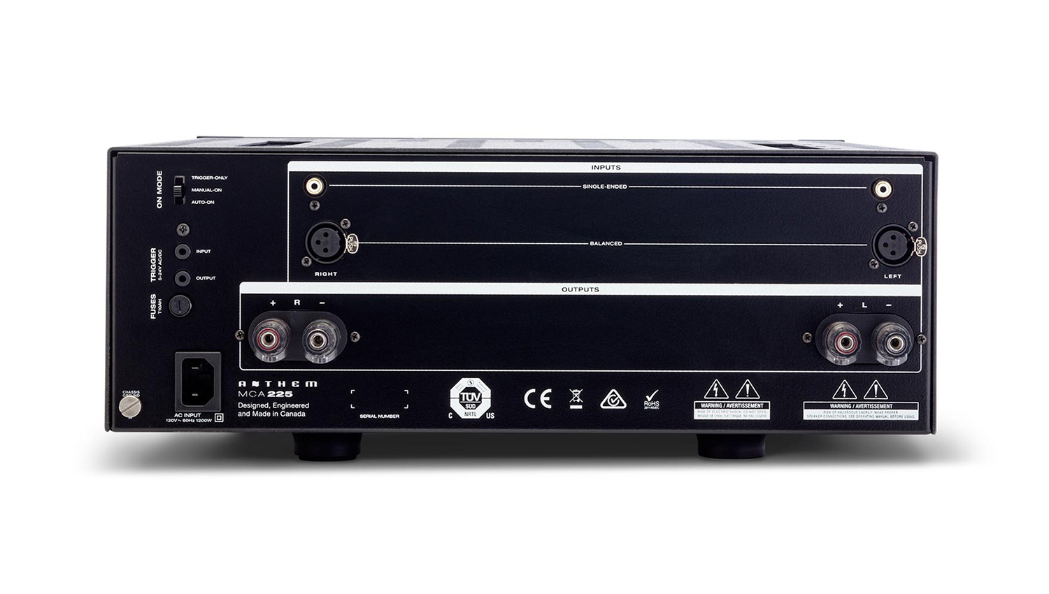 Amply Anthem MCA 225 mặt sau
